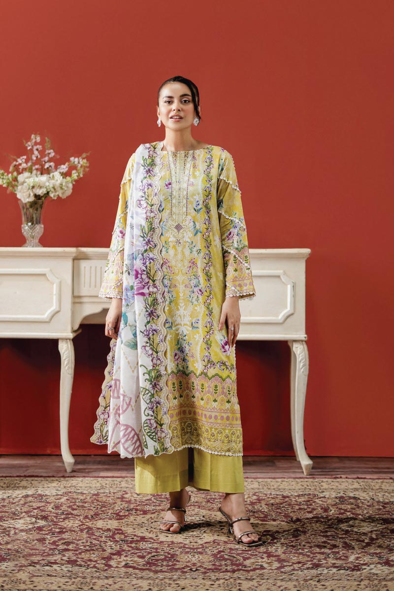 Ruhay Sukhan Premium 3 Piece Unstitched Lawn JDORS0811