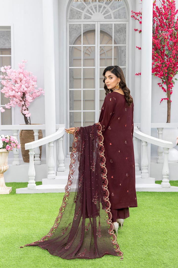 Rujhan Jhumro 3 Piece Unstitched Embroidered Suit JDORJ01