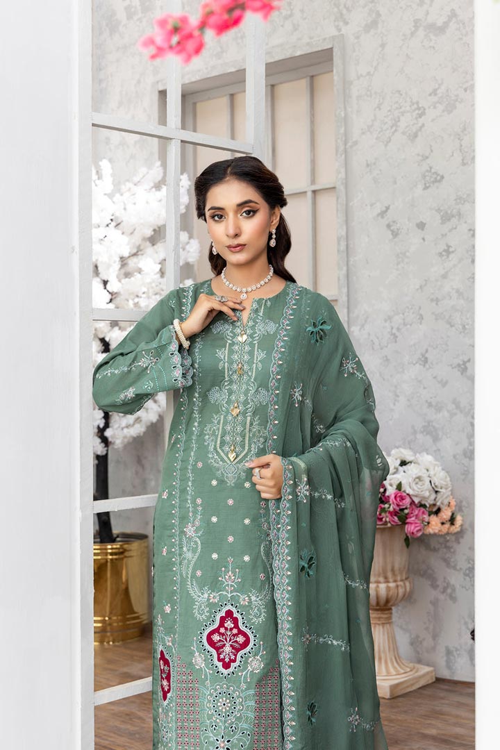 Rujhan Jhumro 3 Piece Unstitched Embroidered Suit JDORJ02