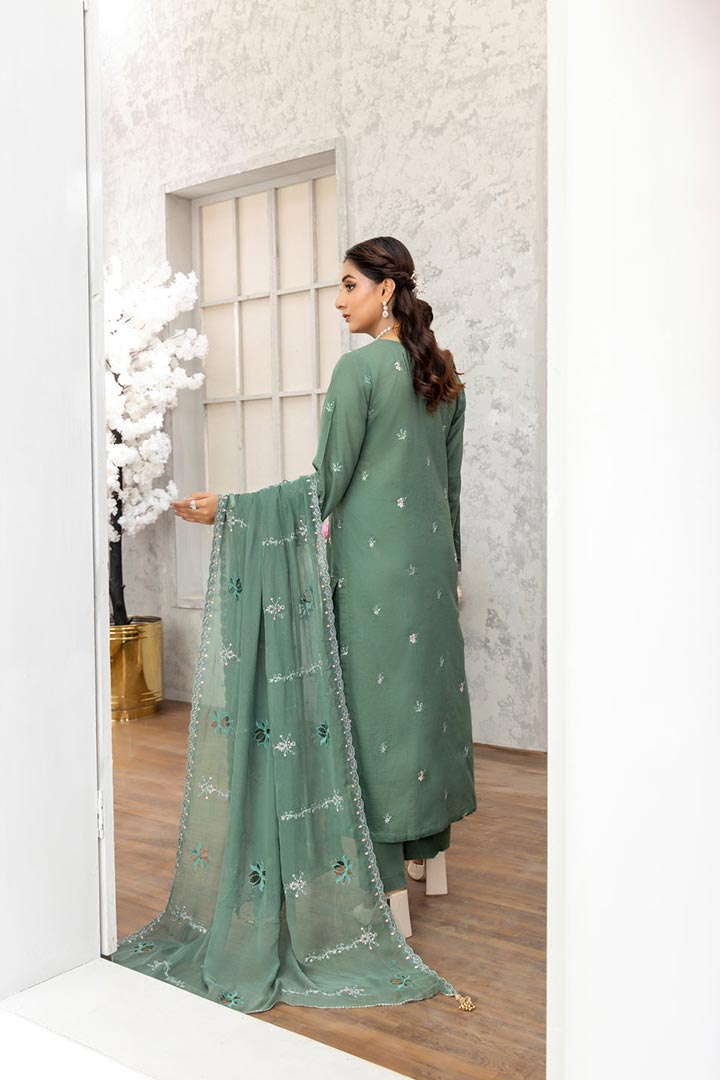 Rujhan Jhumro 3 Piece Unstitched Embroidered Suit JDORJ02