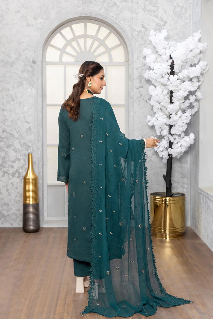 Rujhan Jhumro 3 Piece Unstitched Embroidered Suit JDORJ04