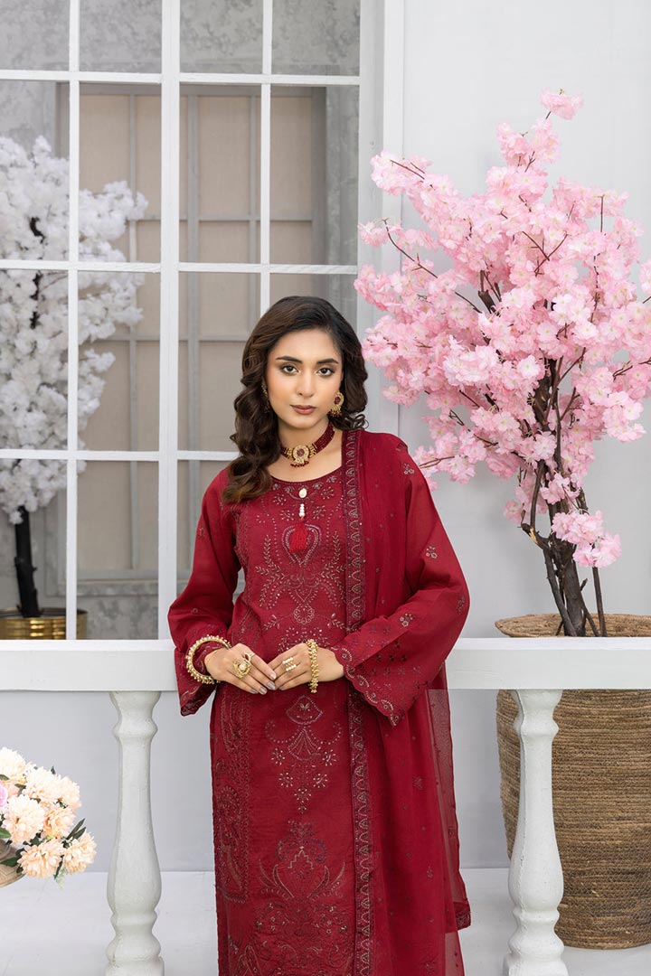 Rujhan Jhumro 3 Piece Unstitched Embroidered Suit JDORJ05