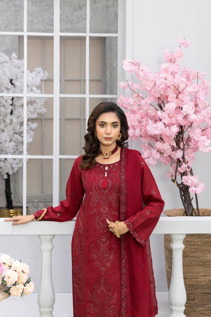 Rujhan Jhumro 3 Piece Unstitched Embroidered Suit JDORJ05