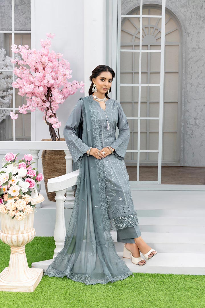 Rujhan Jhumro 3 Piece Unstitched Embroidered Suit JDORJ06