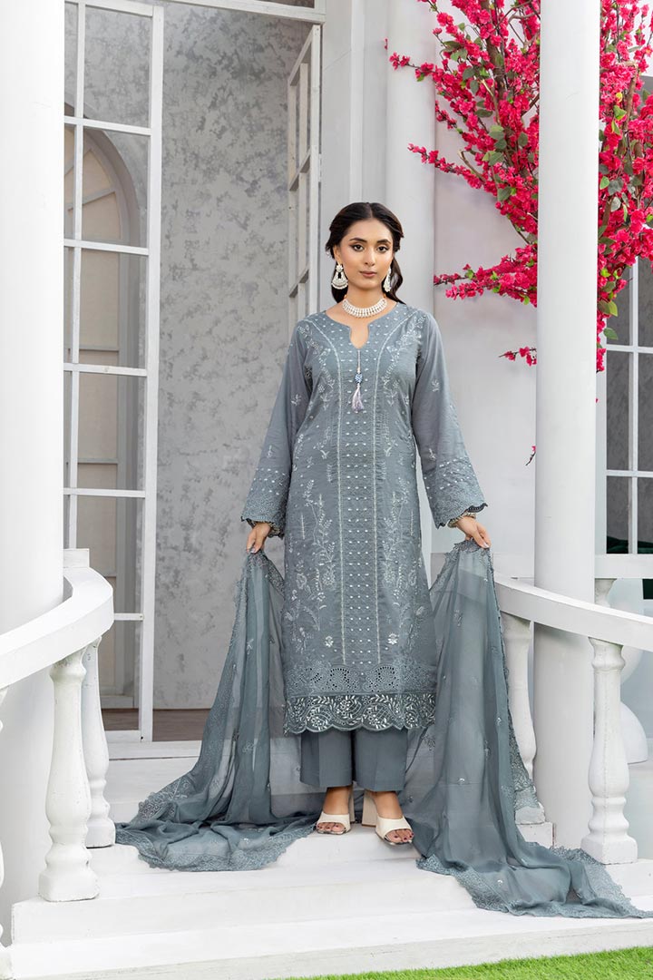 Rujhan Jhumro 3 Piece Unstitched Embroidered Suit JDORJ06