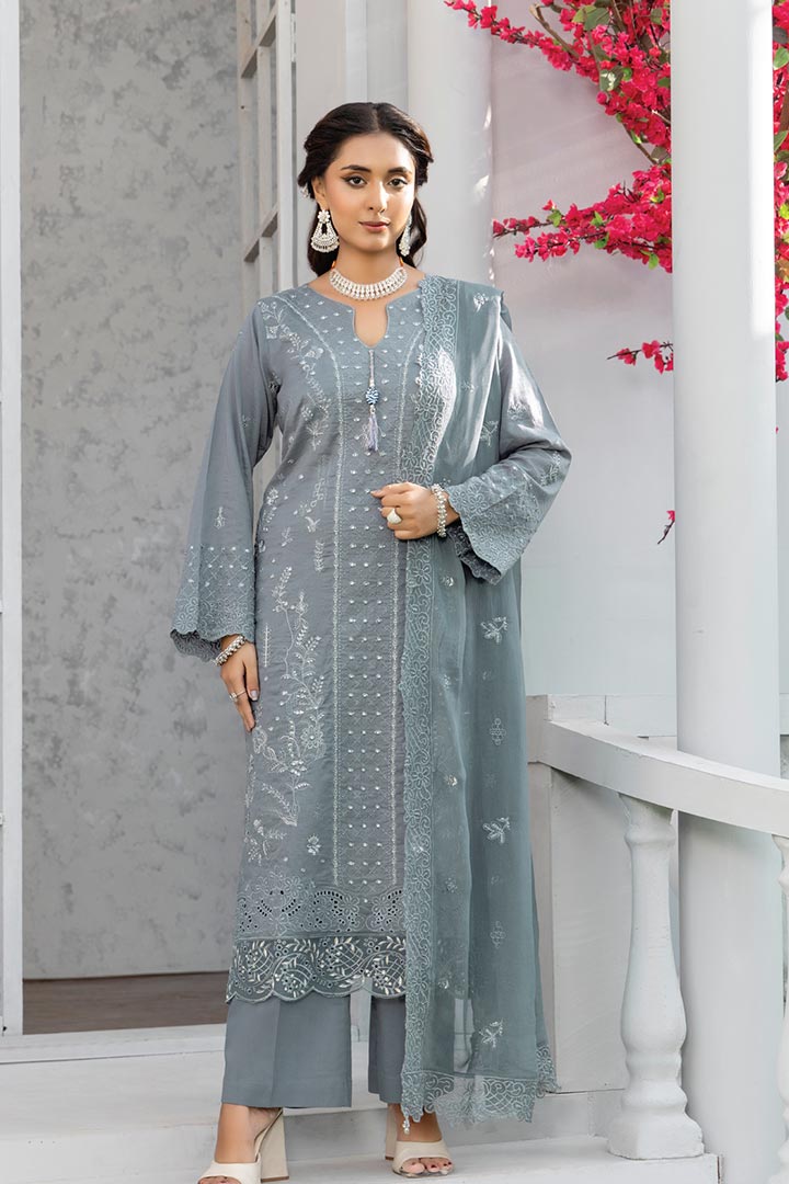 Rujhan Jhumro 3 Piece Unstitched Embroidered Suit JDORJ06