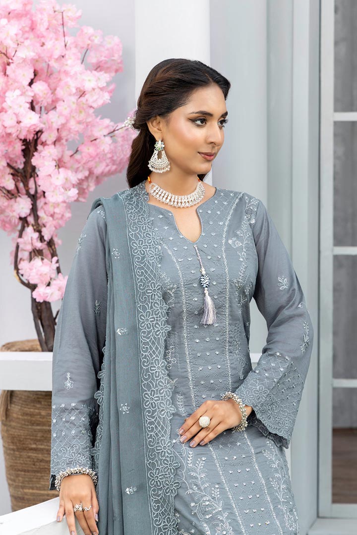 Rujhan Jhumro 3 Piece Unstitched Embroidered Suit JDORJ06