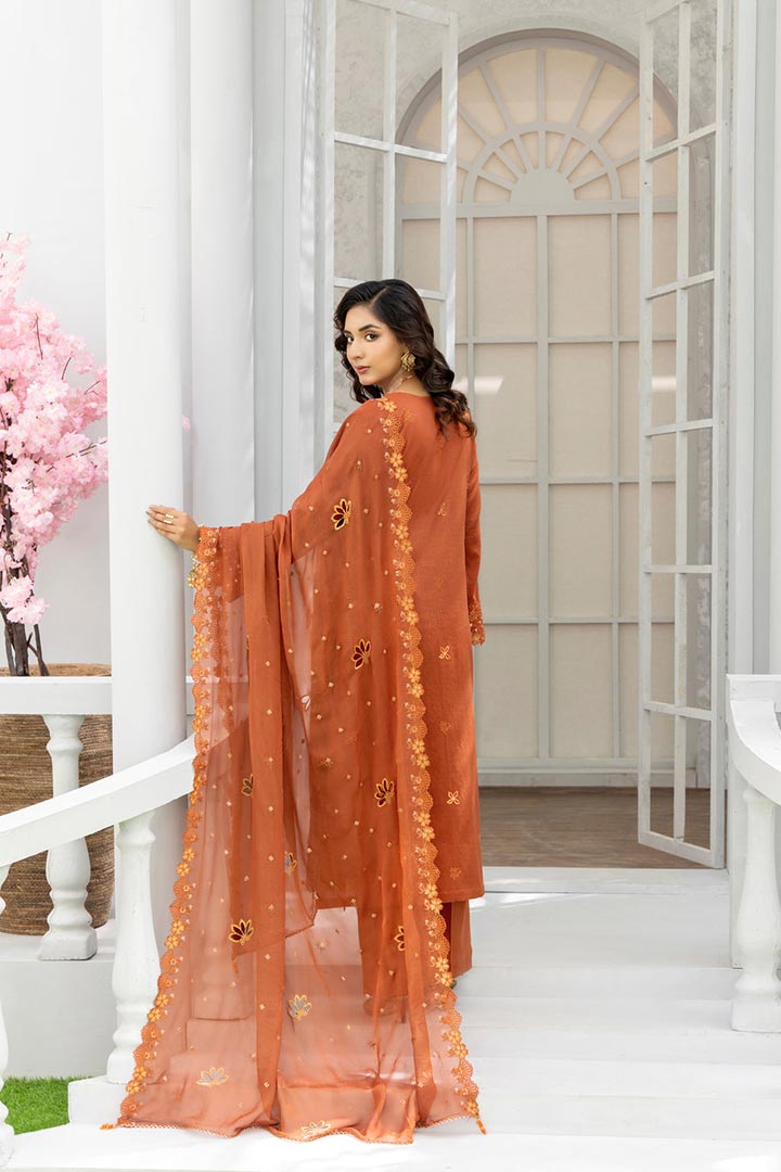 Rujhan Jhumro 3 Piece Unstitched Embroidered Suit JDORJ07
