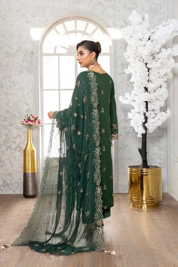Rujhan Jhumro 3 Piece Unstitched Embroidered Suit JDORJ08
