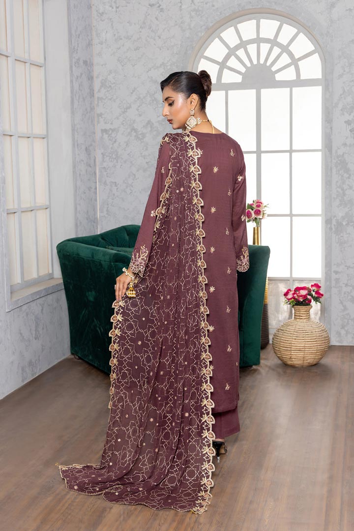 Rujhan Jhumro 3 Piece Unstitched Embroidered Suit JDORJ09