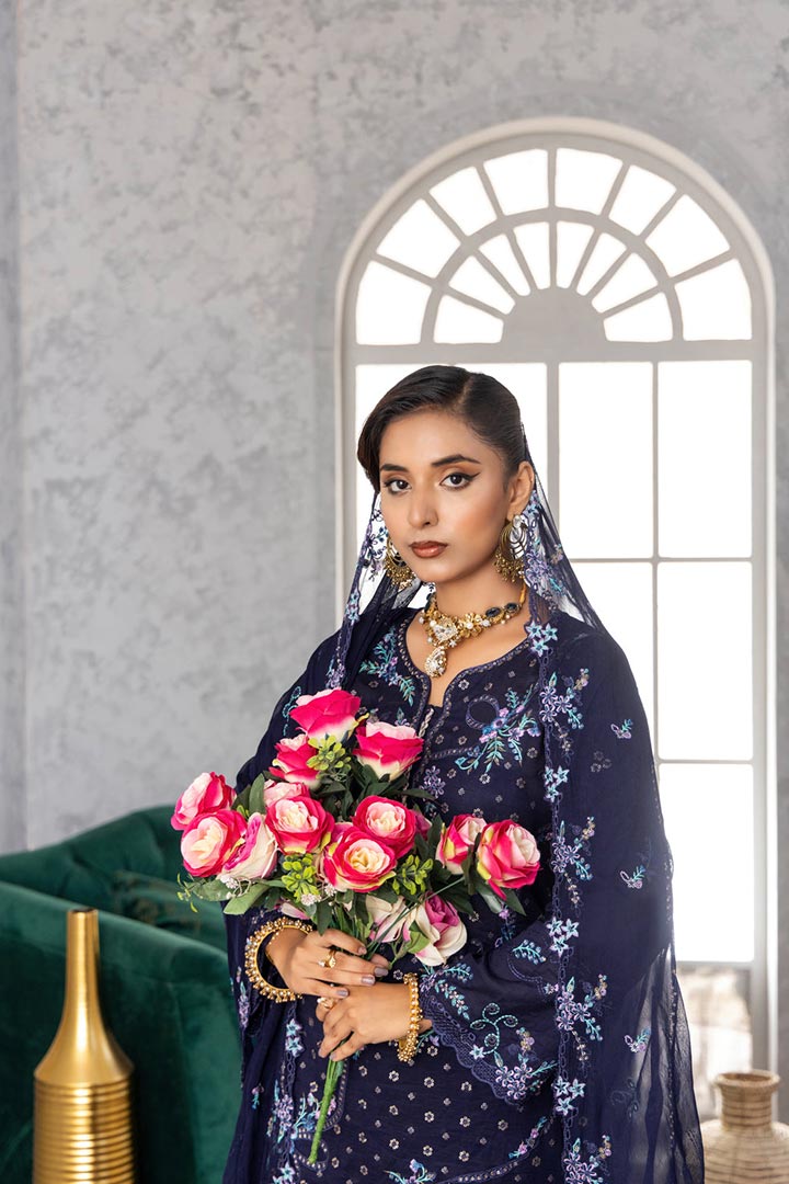 Rujhan Jhumro 3 Piece Unstitched Embroidered Suit JDORJ10