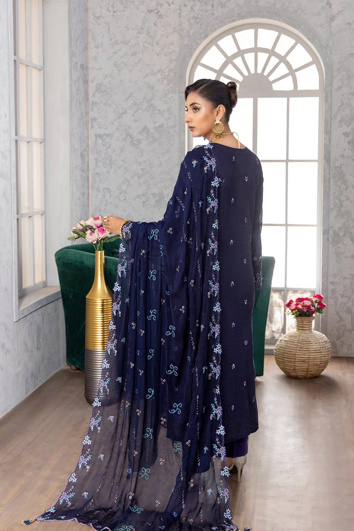 Rujhan Jhumro 3 Piece Unstitched Embroidered Suit JDORJ10