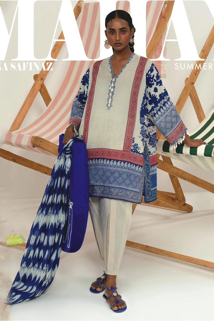 Sana Safinaz 2 Piece Unstitched Lawn Suit – Shirt & Dupatta (JDO12B)