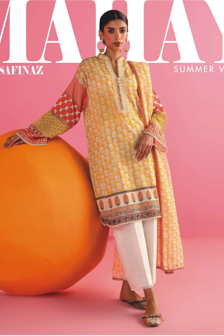 Sana Safinaz 2 Piece Unstitched Lawn Suit – Shirt & Dupatta (JDO21A)