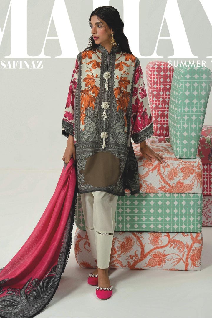 Sana Safinaz 2 Piece Unstitched Lawn Suit – Shirt & Dupatta (JDO21B)