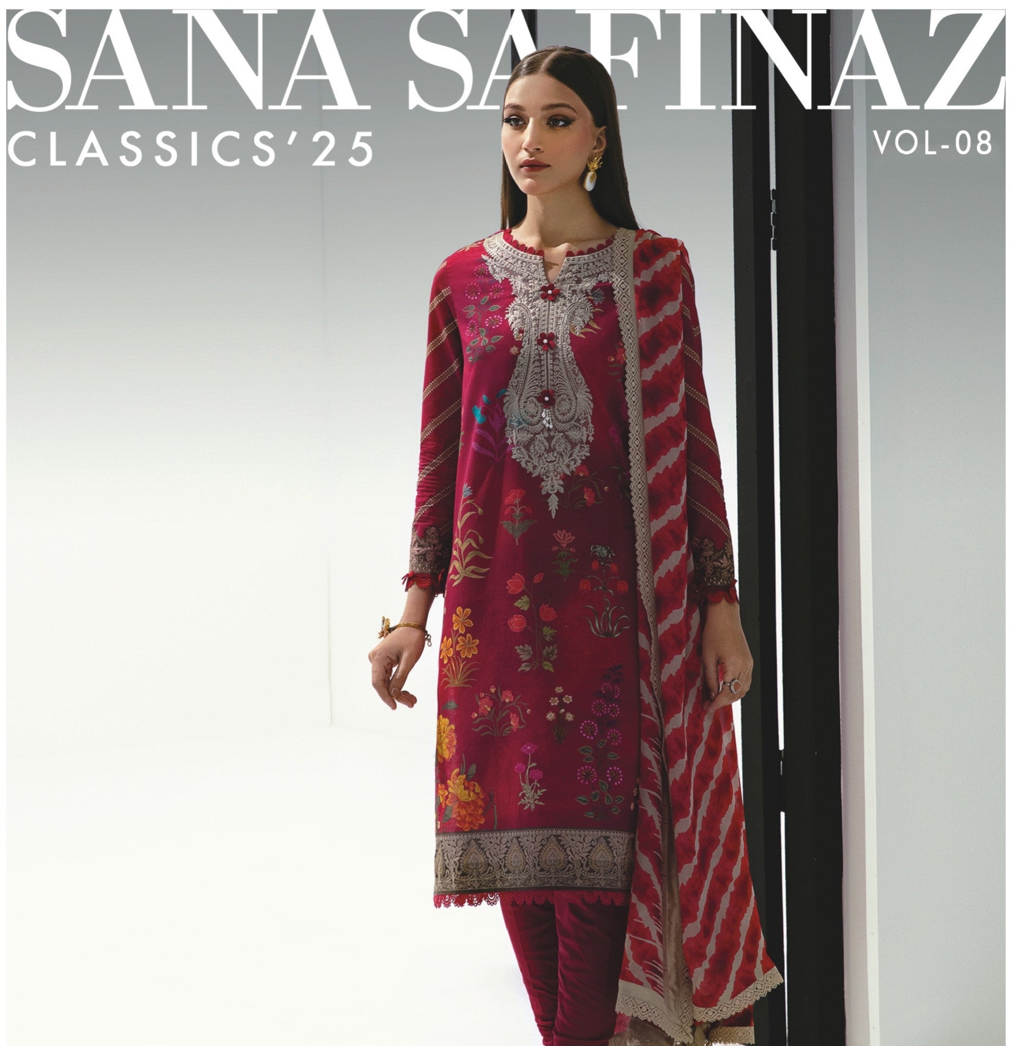 Sana Safinaz | VOL - 08 | Classics' 25 | Design 05 | Unstitched 3-Piece Lawn Suit