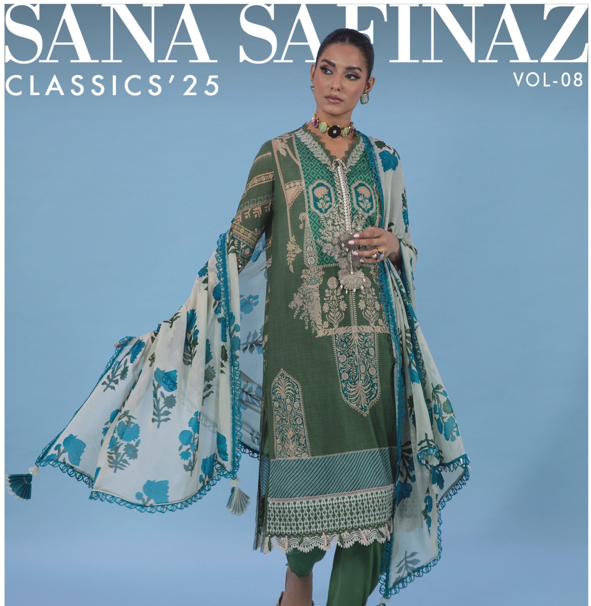 Sana Safinaz | VOL - 08 | Classics' 25 | Design 06 | Unstitched 3-Piece Lawn Suit