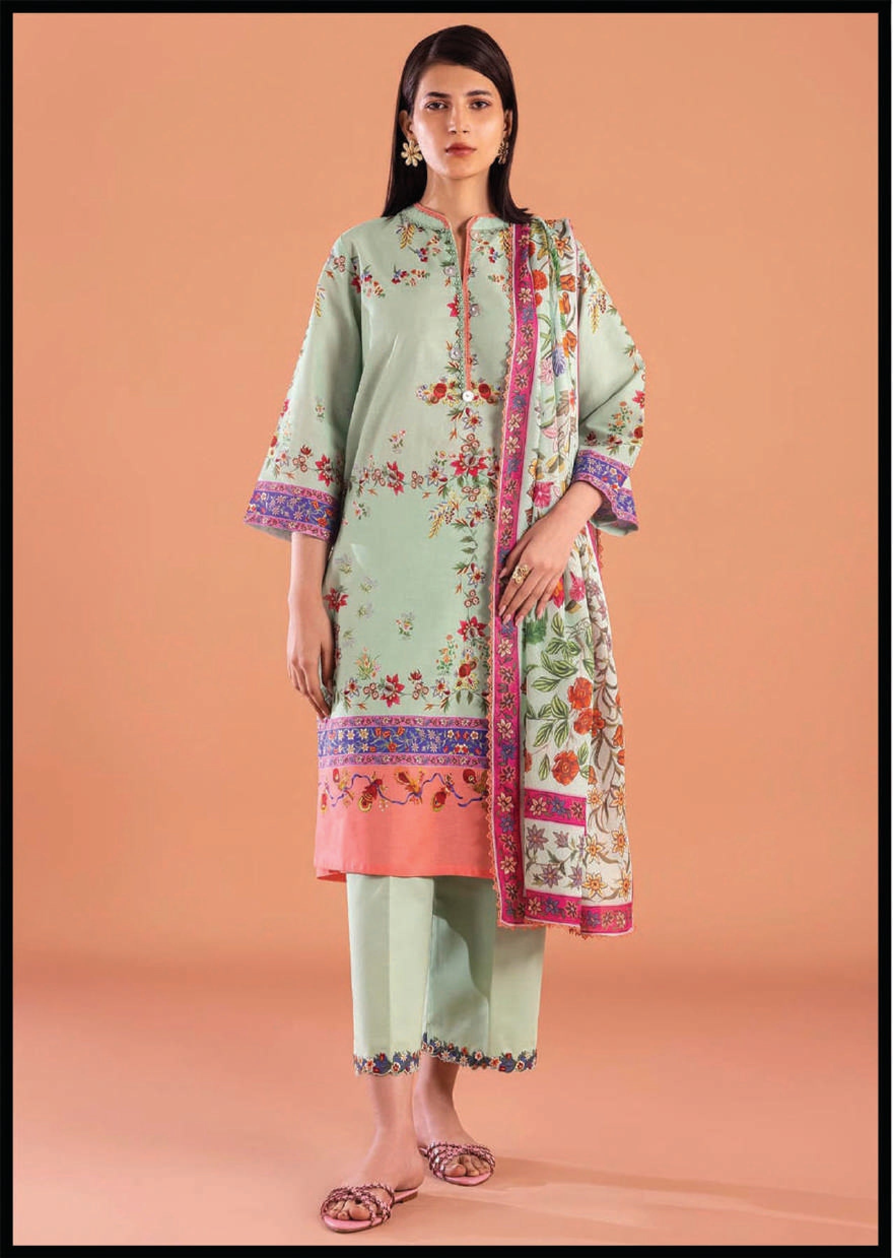 SANA SAFINAZ | UNSTITCHED 3-PIECE | LAWN SUIT 08