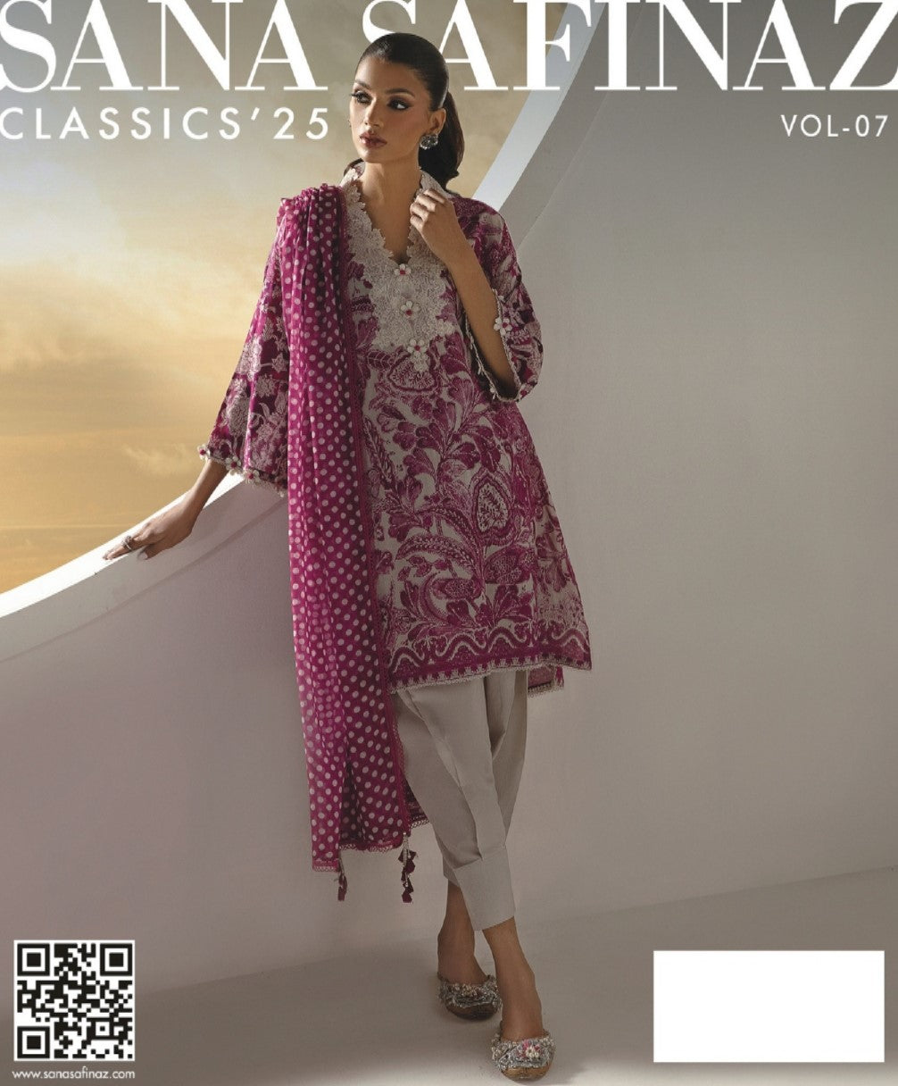 Sana Safinaz | Classic’25 | Vol-7 | Design 2 | Unstitched 3-Piece Lawn Suit