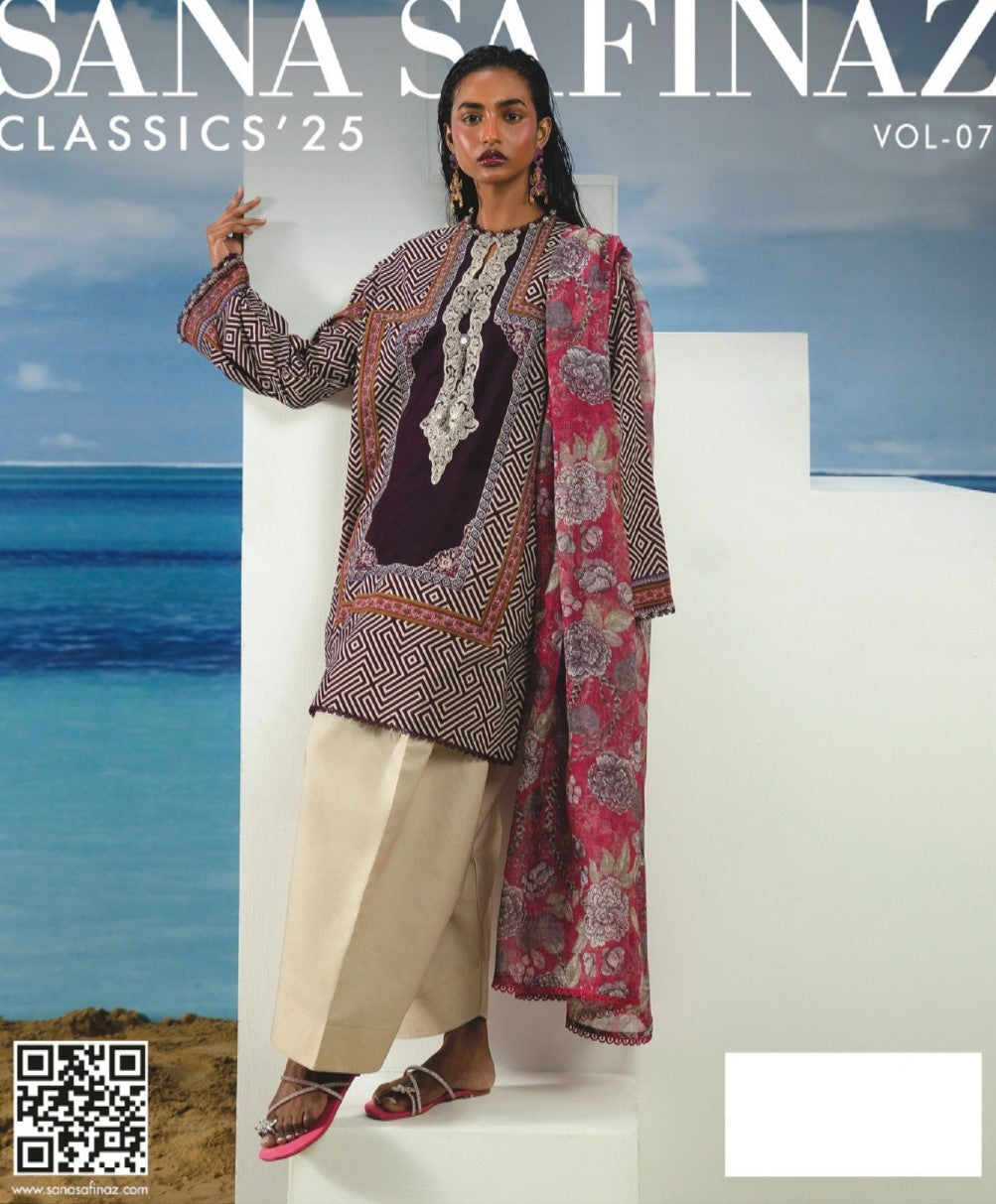 Sana Safinaz | Classic’25 | Vol-7 | Design 4 | Unstitched 3-Piece Lawn Suit