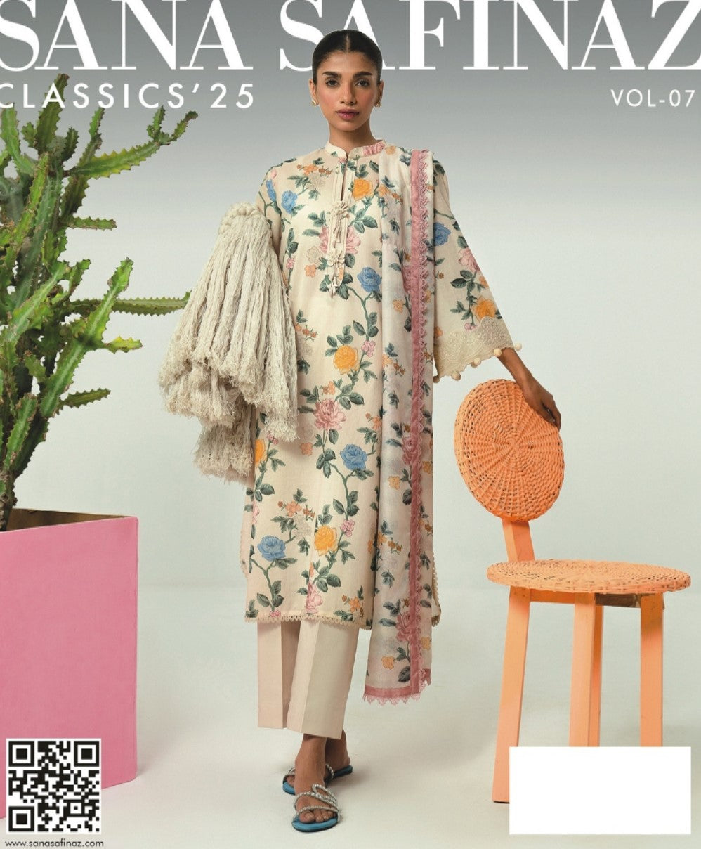 Sana Safinaz | Classic’25 | Vol-7 | Design 5 | Unstitched 3-Piece Lawn Suit