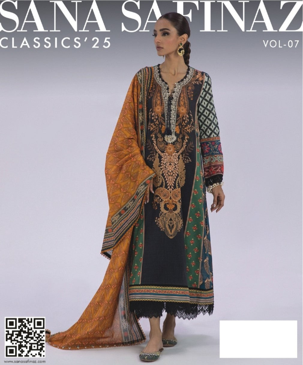 Sana Safinaz | Classic’25 | Vol-7 | Design 7 | Unstitched 3-Piece Lawn Suit