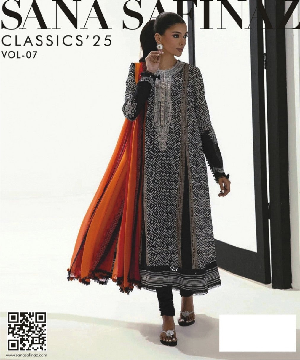Sana Safinaz | Classic’25 | Vol-7 | Design 10 | Unstitched 3-Piece Lawn Suit