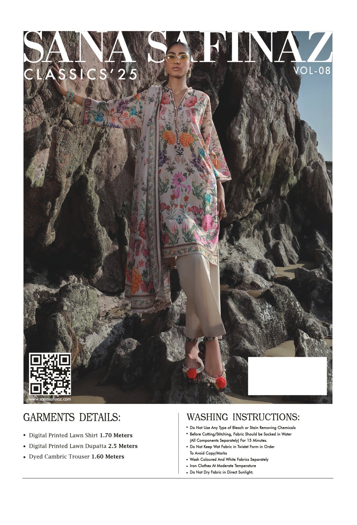 SANA SAFINAZ | UNSTITCHED 3-PIECE | PRINTED LAWN SUIT