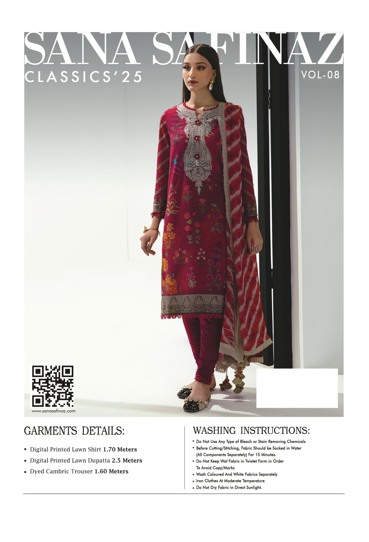 SANA SAFINAZ | UNSTITCHED 3-PIECE | PRINTED LAWN SUIT