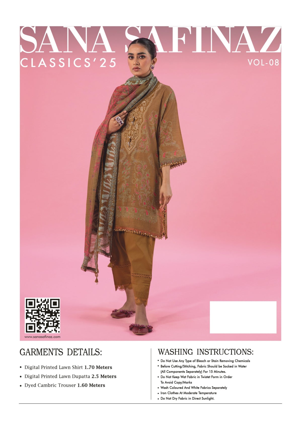 SANA SAFINAZ | UNSTITCHED 3-PIECE | PRINTED LAWN SUIT