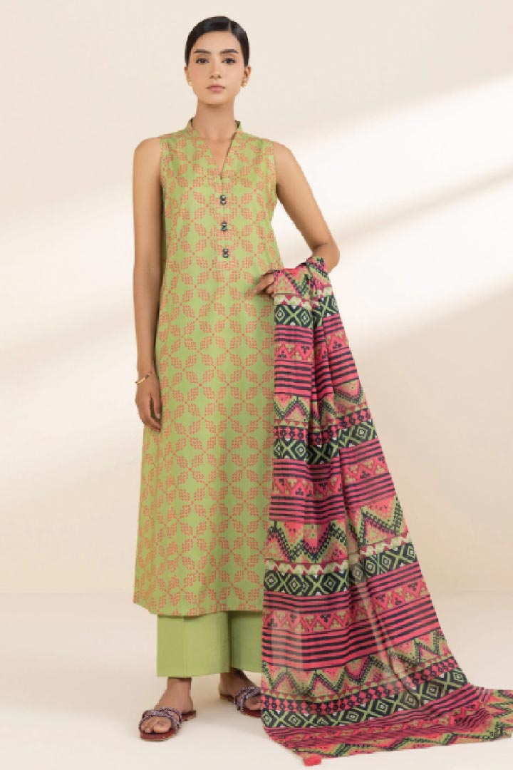 Sapphire Unstitched 2 Piece – Mid Summer Printed Cambric Suit JDOSMS08
