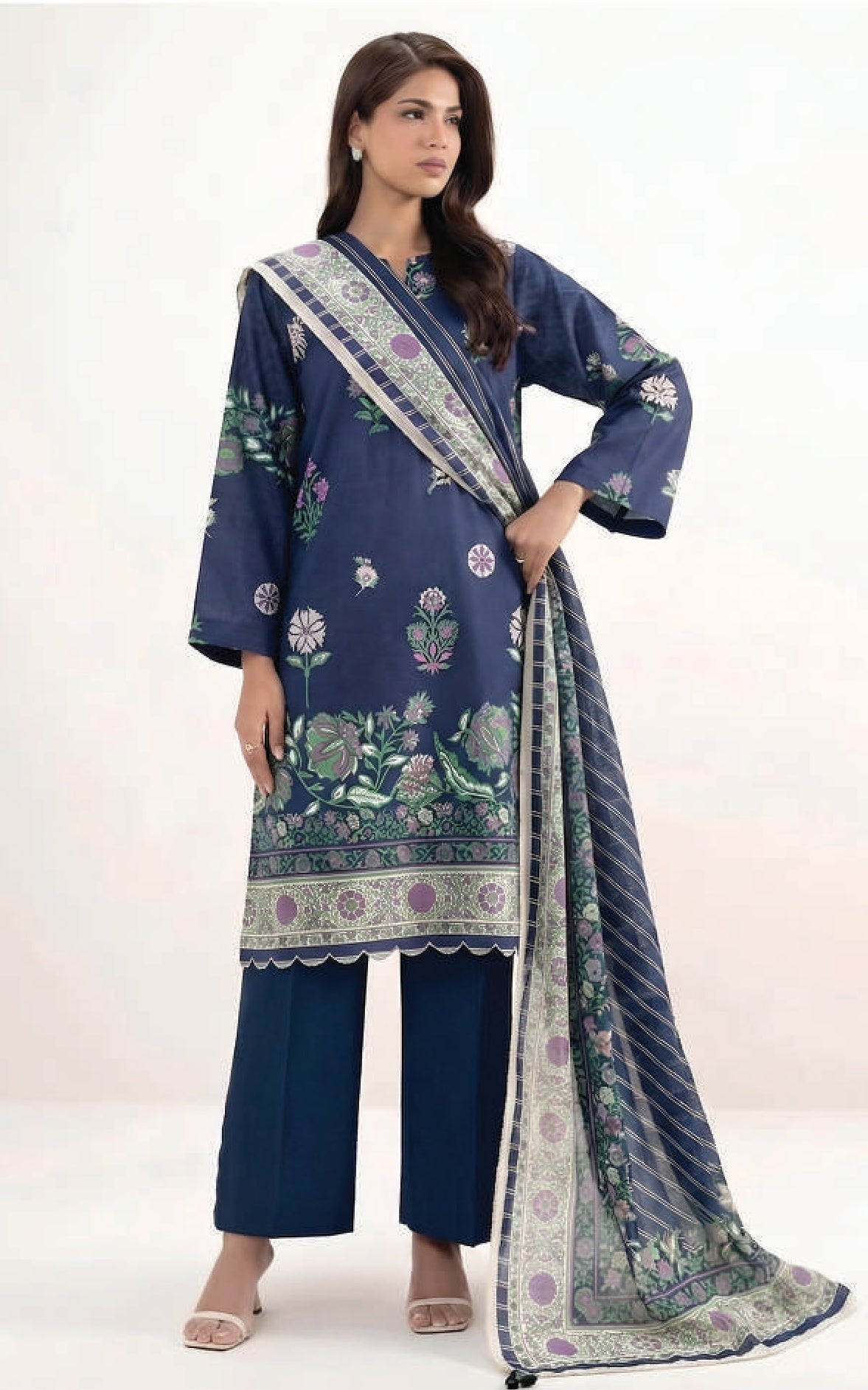 SAPPHIRE | UNSTITCHED 3-PIECE | EXCLUSIVE DIGITAL PRINTED LAWN
