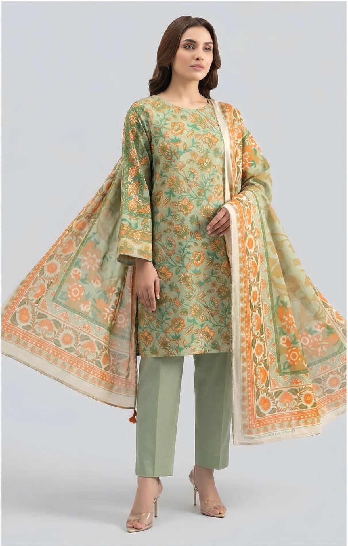 SAPPHIRE | UNSTITCHED 3-PIECE | EXCLUSIVE DIGITAL PRINTED LAWN
