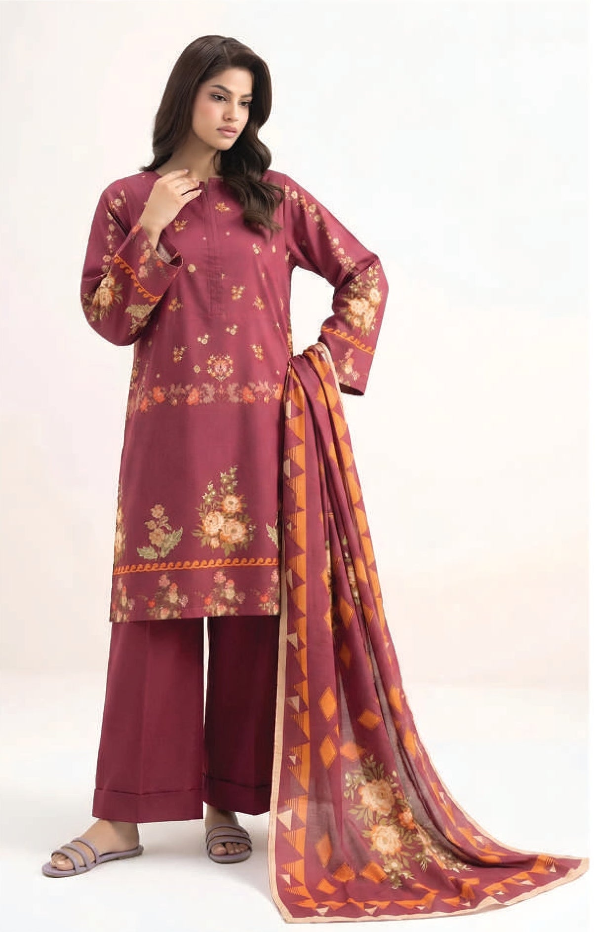 SAPPHIRE | UNSTITCHED 3-PIECE | EXCLUSIVE DIGITAL PRINTED LAWN