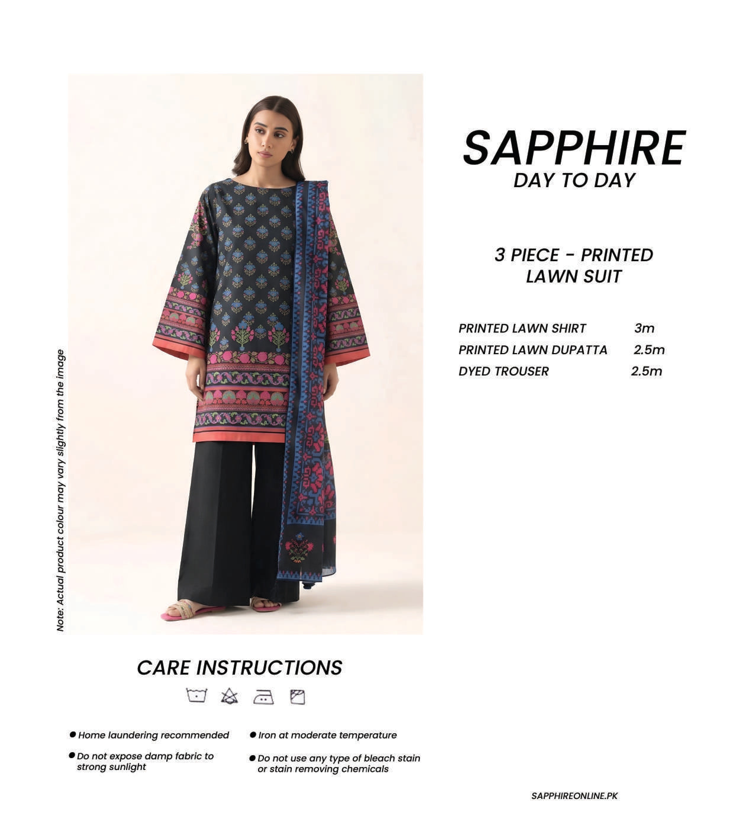 SAPPHIRE | UNSTITCHED 3-PIECE | EXCLUSIVE DIGITAL PRINTED LAWN