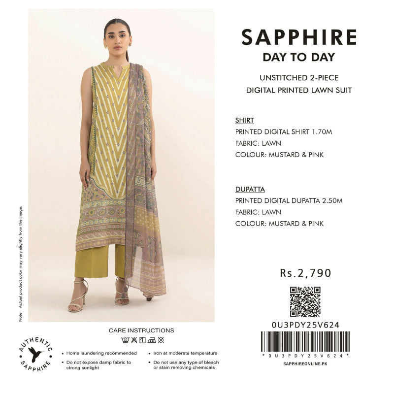 Sapphire | DAY TO DAY | Design 04 | 2-Piece Lawn Suit