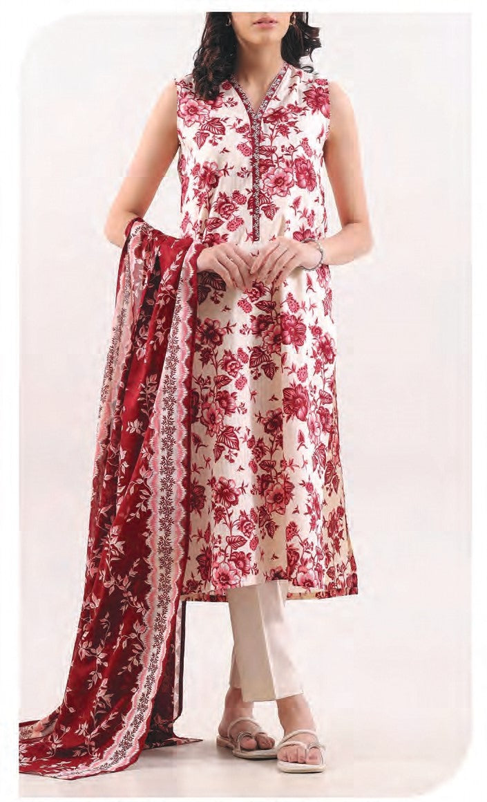 Saya | VOL - 25 | Design 18 | Unstitched 3-Piece Premium Lawn Suit