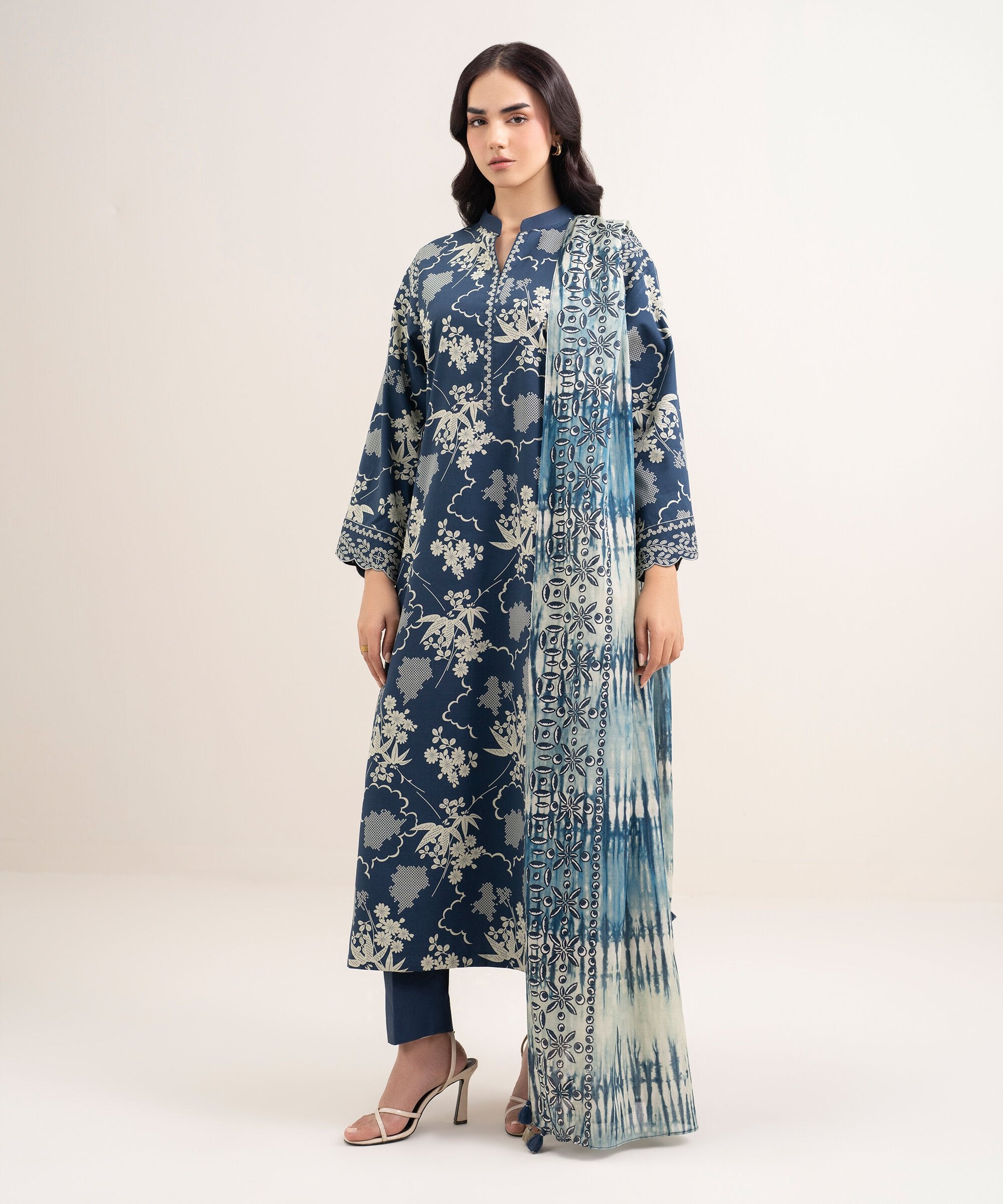 SAPPHIRE | UNSTITCHED 3-PIECE | EXCLUSIVE DIGITAL PRINTED LAWN