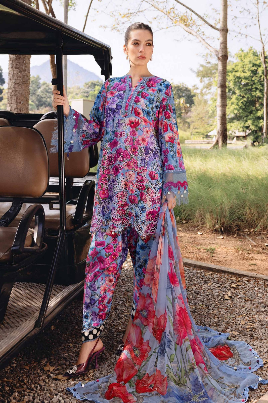 ELAHEH MARIA B | UNSTITCHED 3-PIECE | LAWN SUIT 04