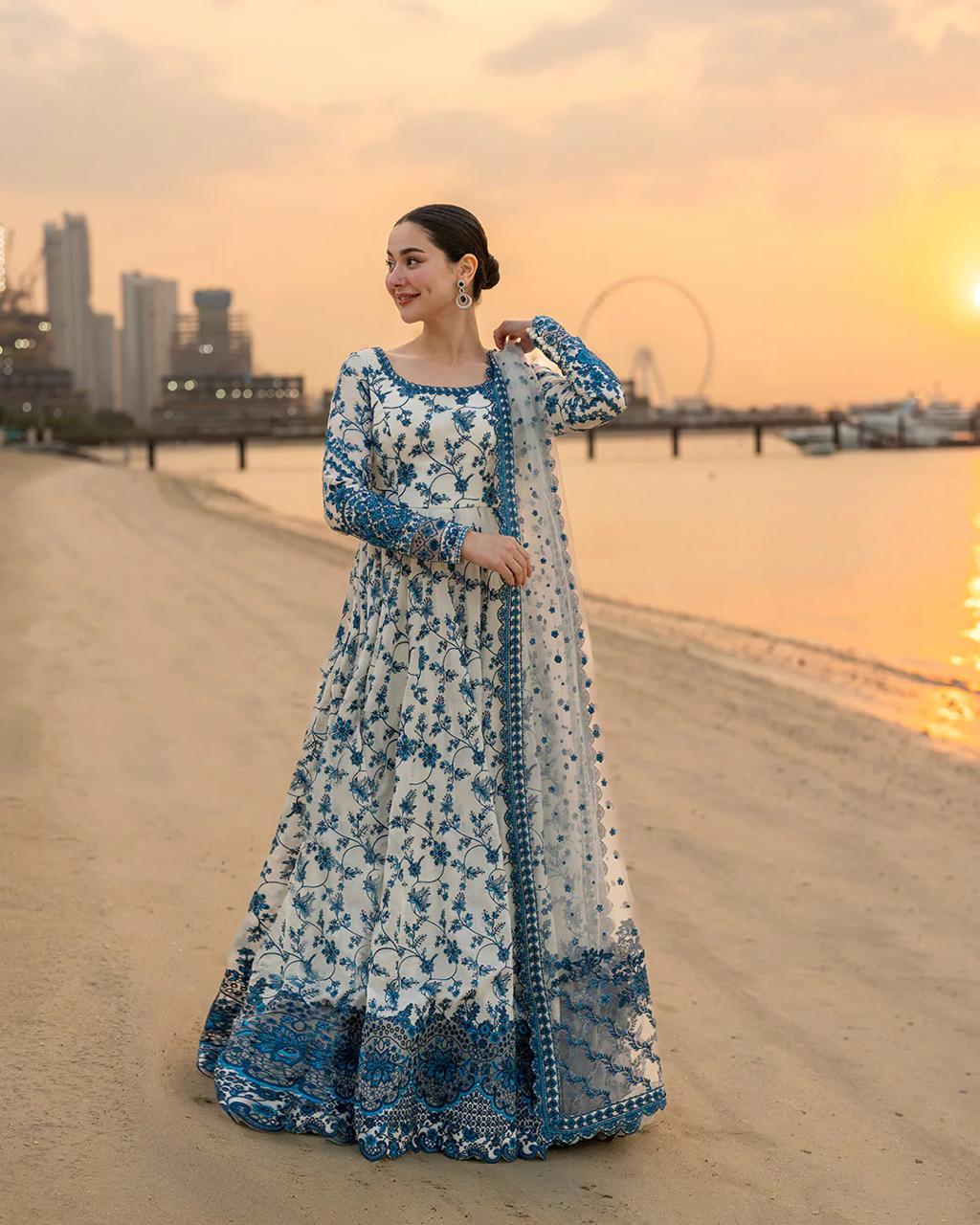 FAIZA SAQLAIN | AYA LUXURY 26 | UNSTITCHED 3-PIECE LAWN SUIT