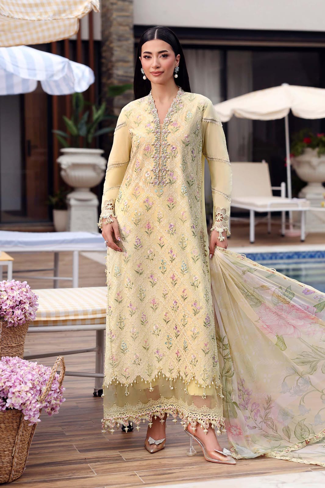 Maria B M Prints Embroidered Lawn Unstitched 3Pc Suit