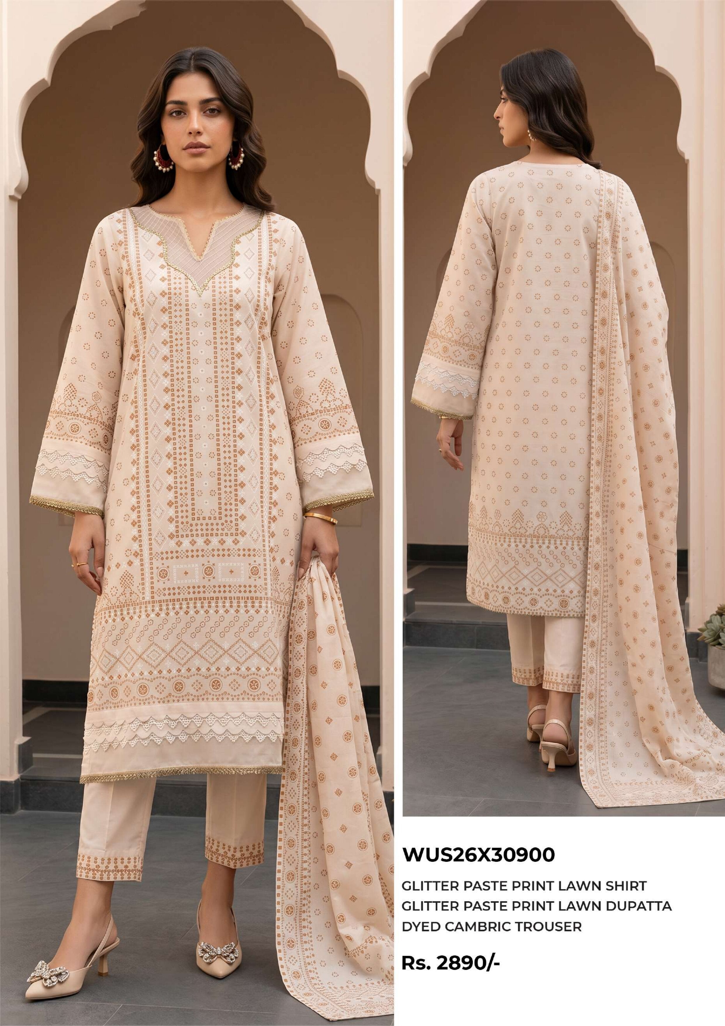 ZELLBURY | UNSTITCHED 3-PIECE | PRINTED LAWN SUIT