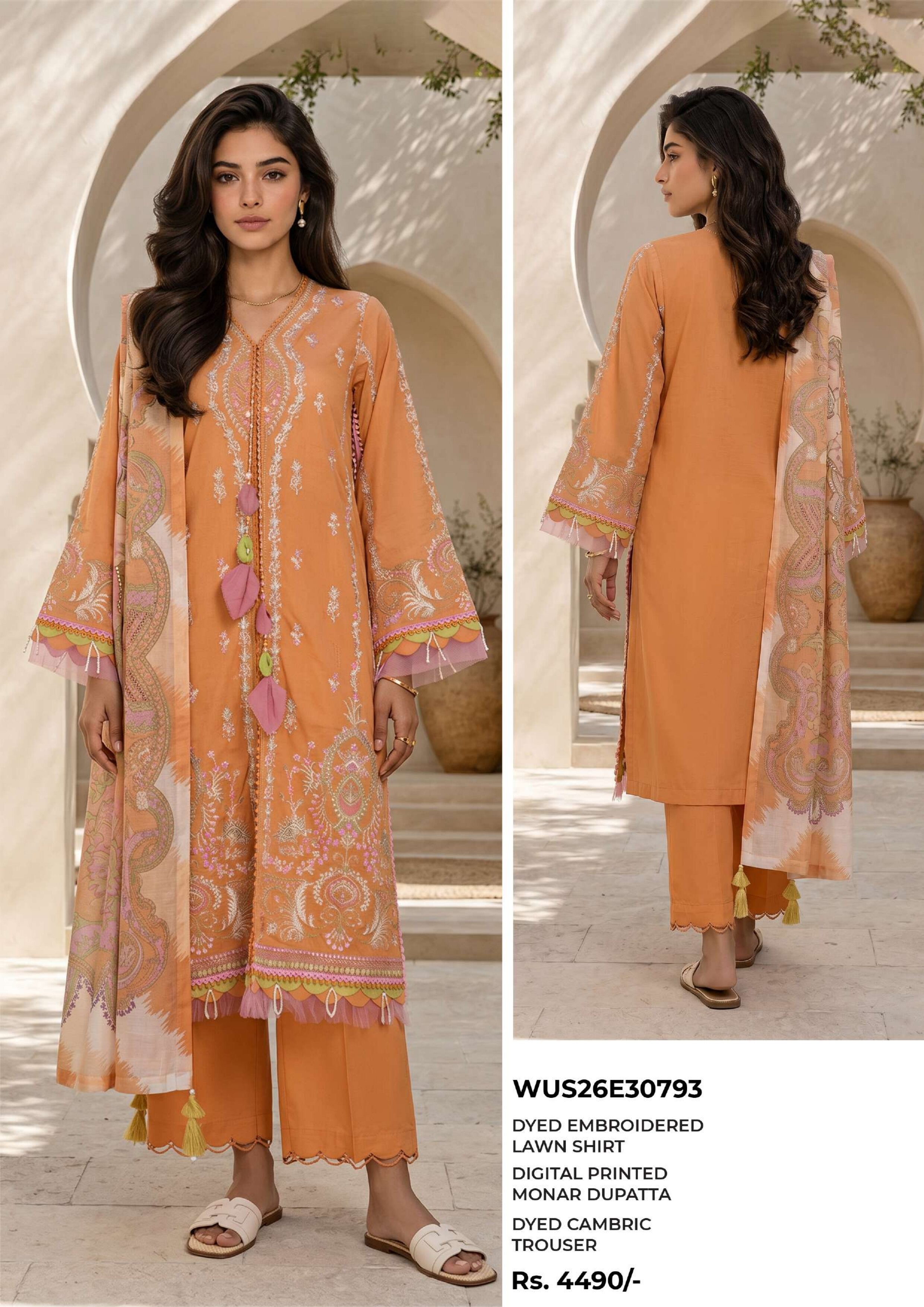 ZELLBURY | UNSTITCHED 3-PIECE | EMBROIDERED LAWN SUIT
