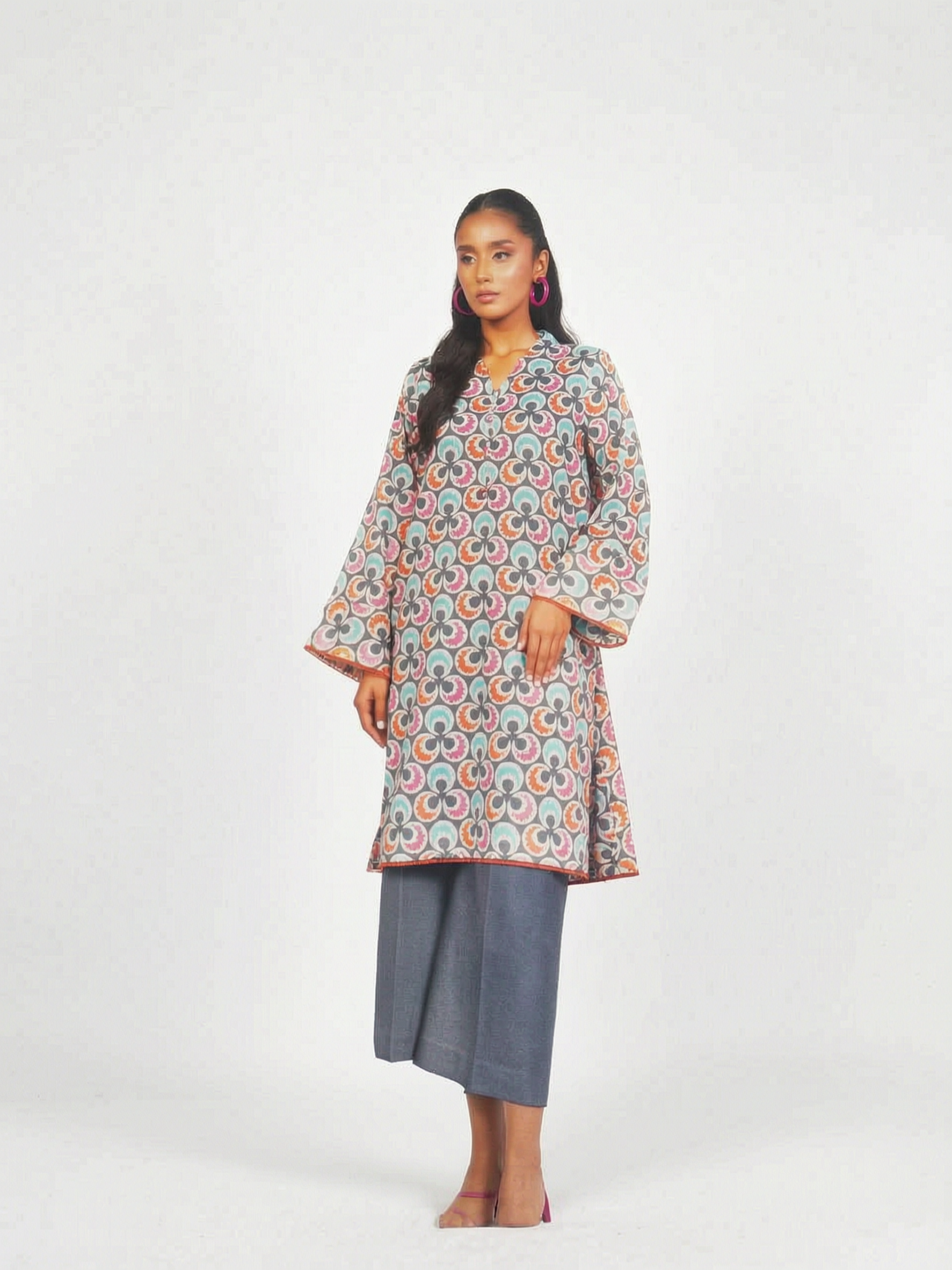 Alkaram | !-Piece Unstitched | Printed Shirt Only