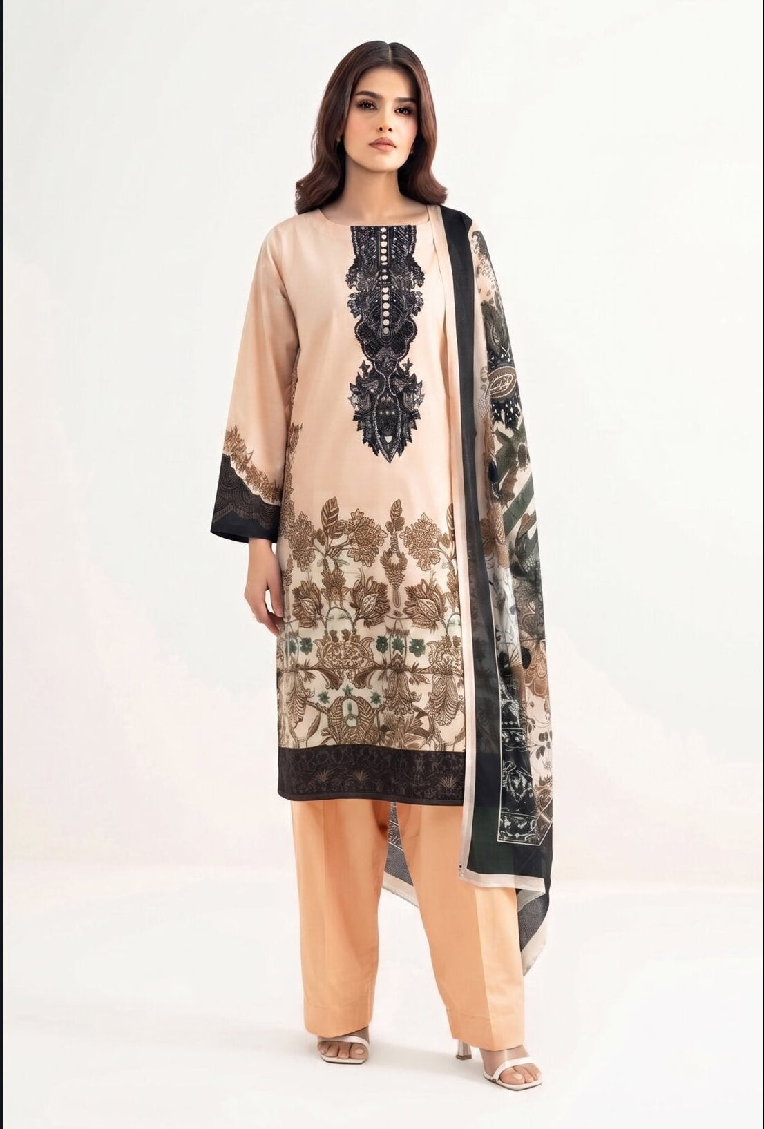 BEECHTREE | UNSTITCHED 3-PIECE | PRINTED LAWN SUIT