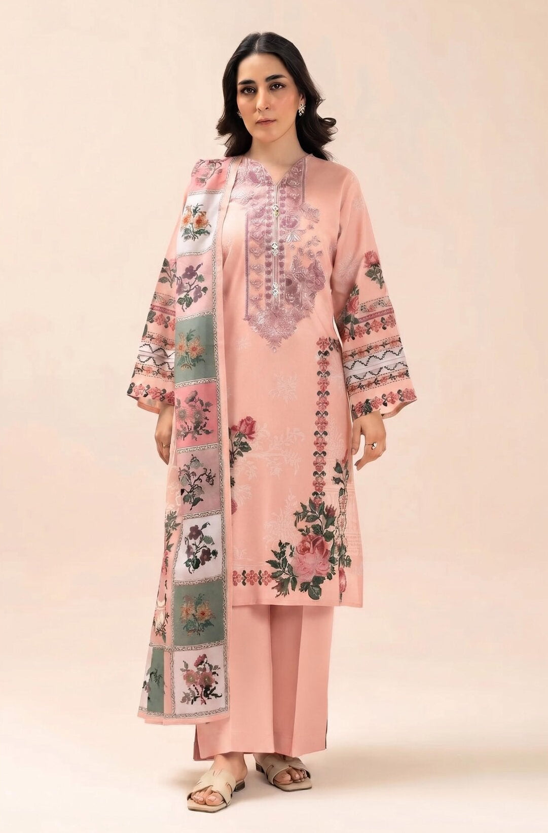 BEECHTREE | UNSTITCHED 3-PIECE | PRINTED LAWN SUIT