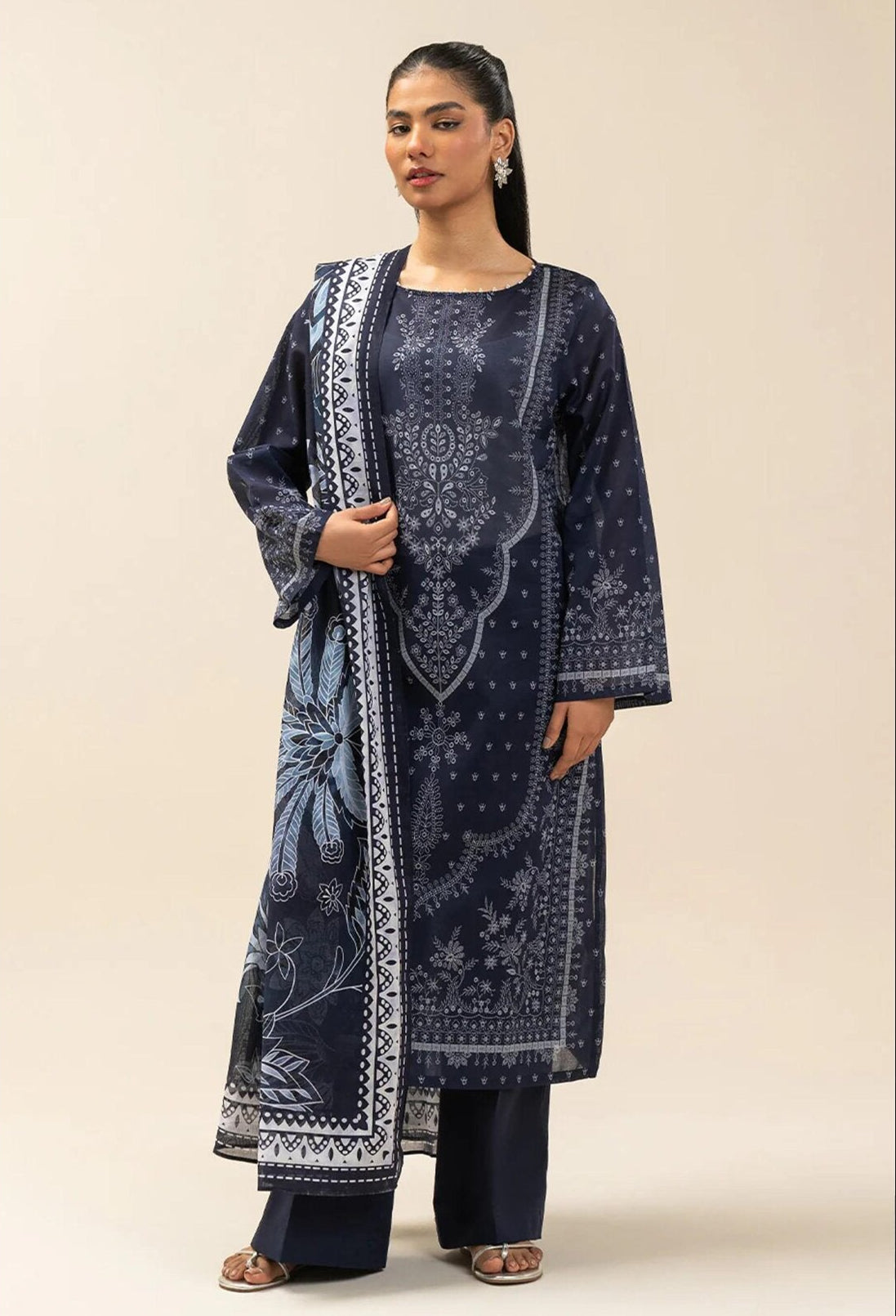 BEECHTREE | UNSTITCHED 3-PIECE | PRINTED LAWN SUIT