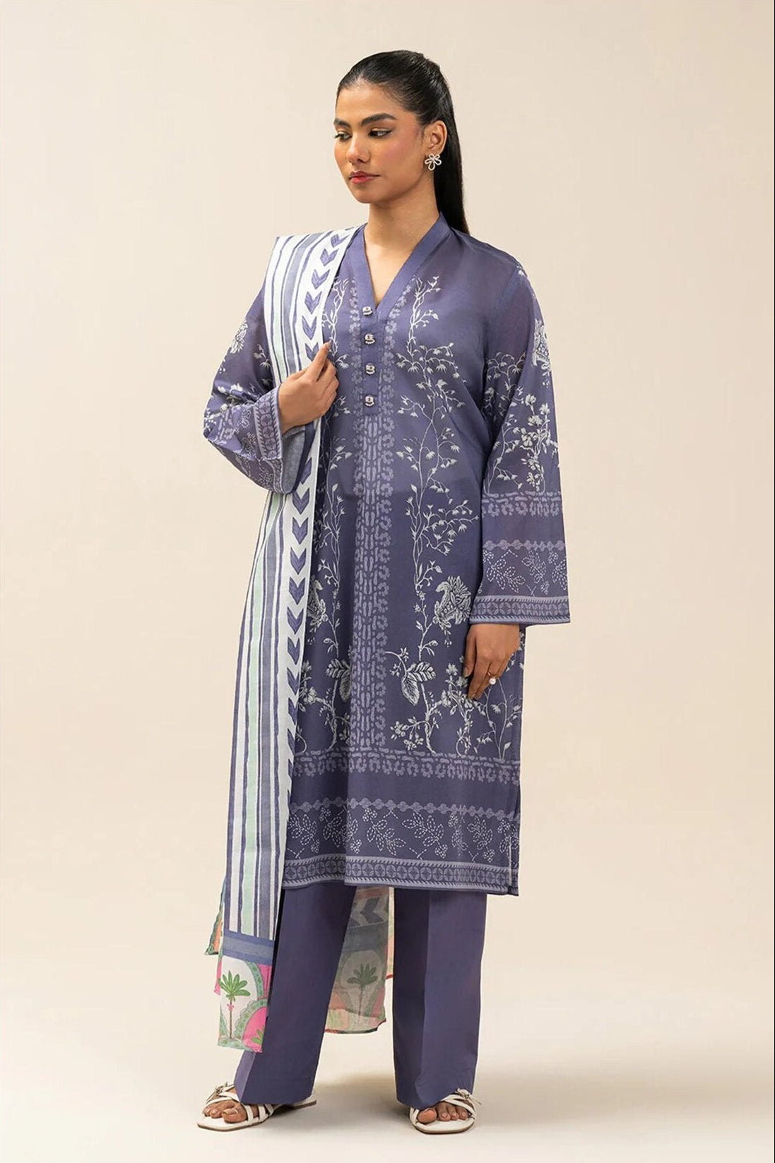 BEECHTREE | UNSTITCHED 3-PIECE | PRINTED LAWN SUIT