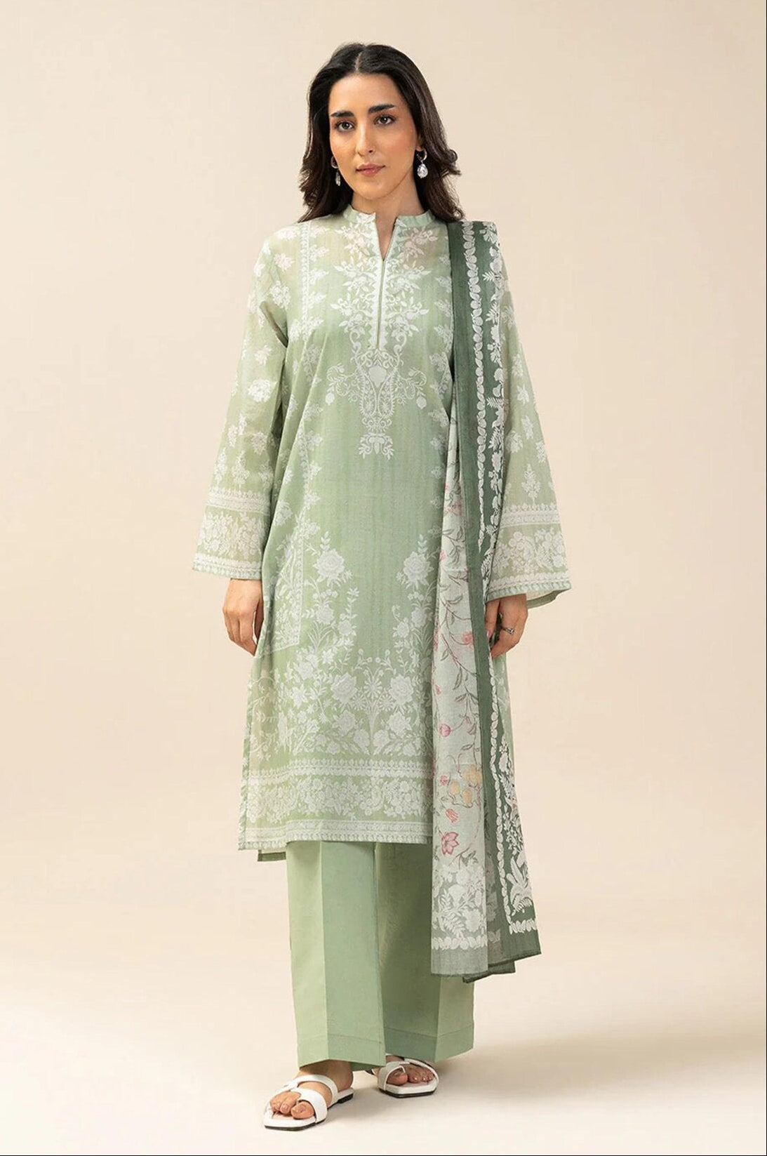 BEECHTREE | UNSTITCHED 3-PIECE | PRINTED LAWN SUIT