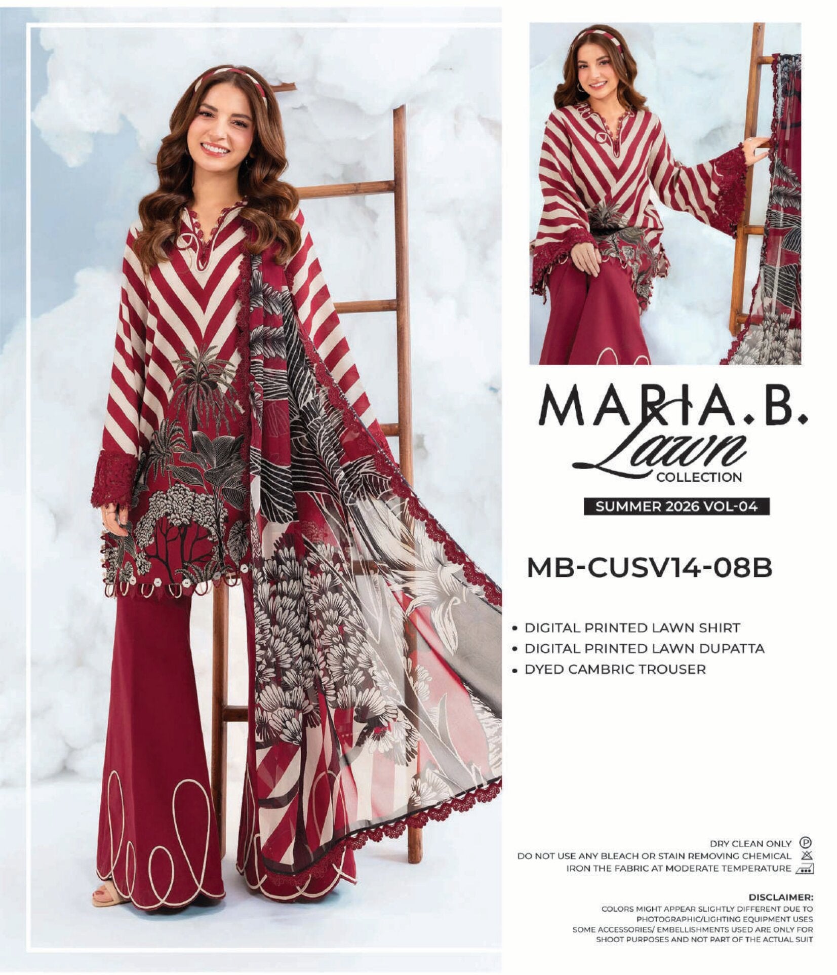 MARIA.B. LAWN | 3 PIECE UNSTITCHED LAWN SUIT